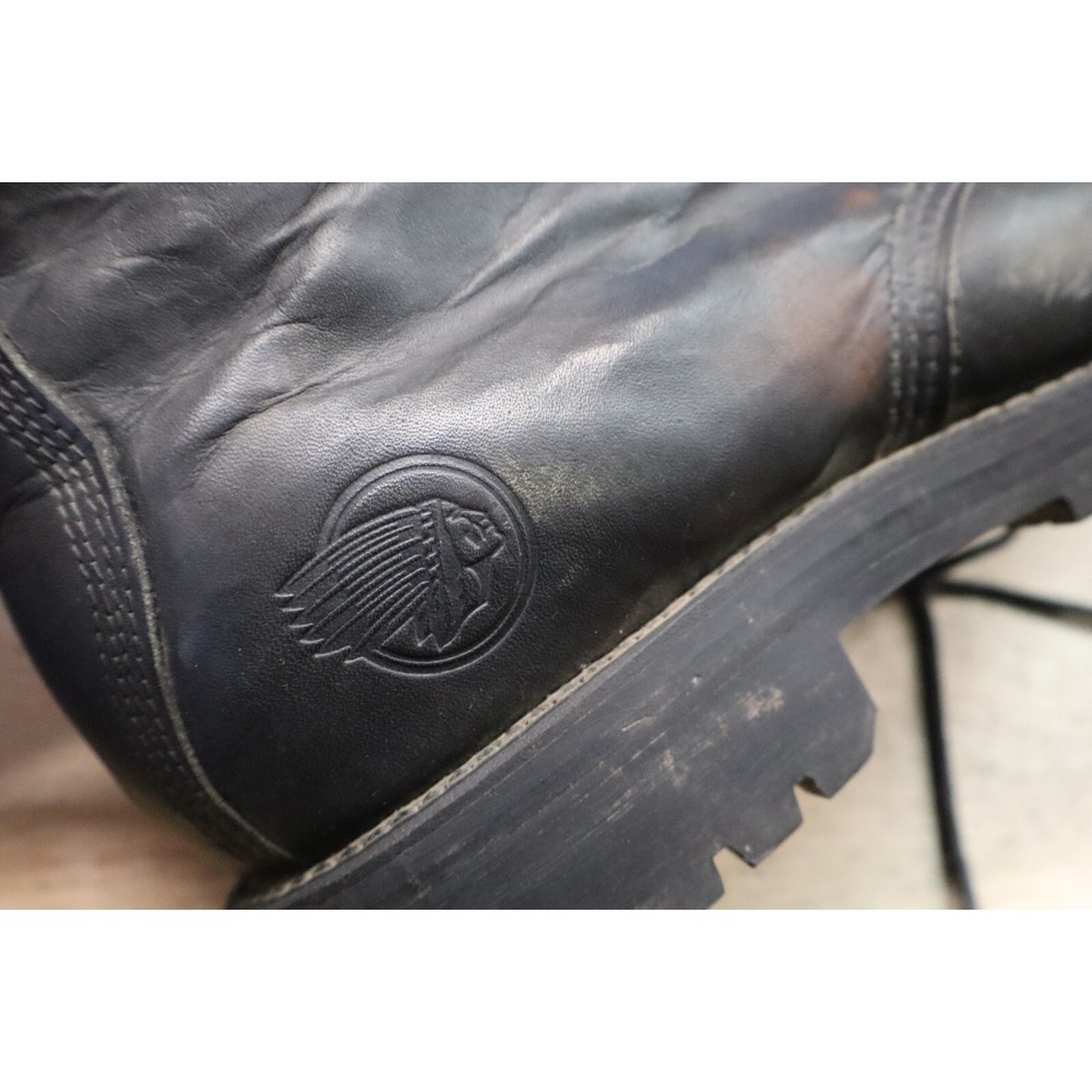Indian Motorcycle Boots Mens Size 10 W Black Leather - Picture 10 of 13